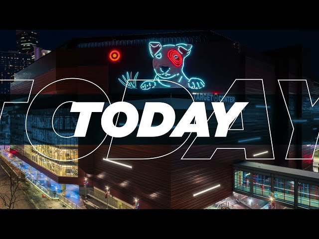 TODAY kinetic text Target Center